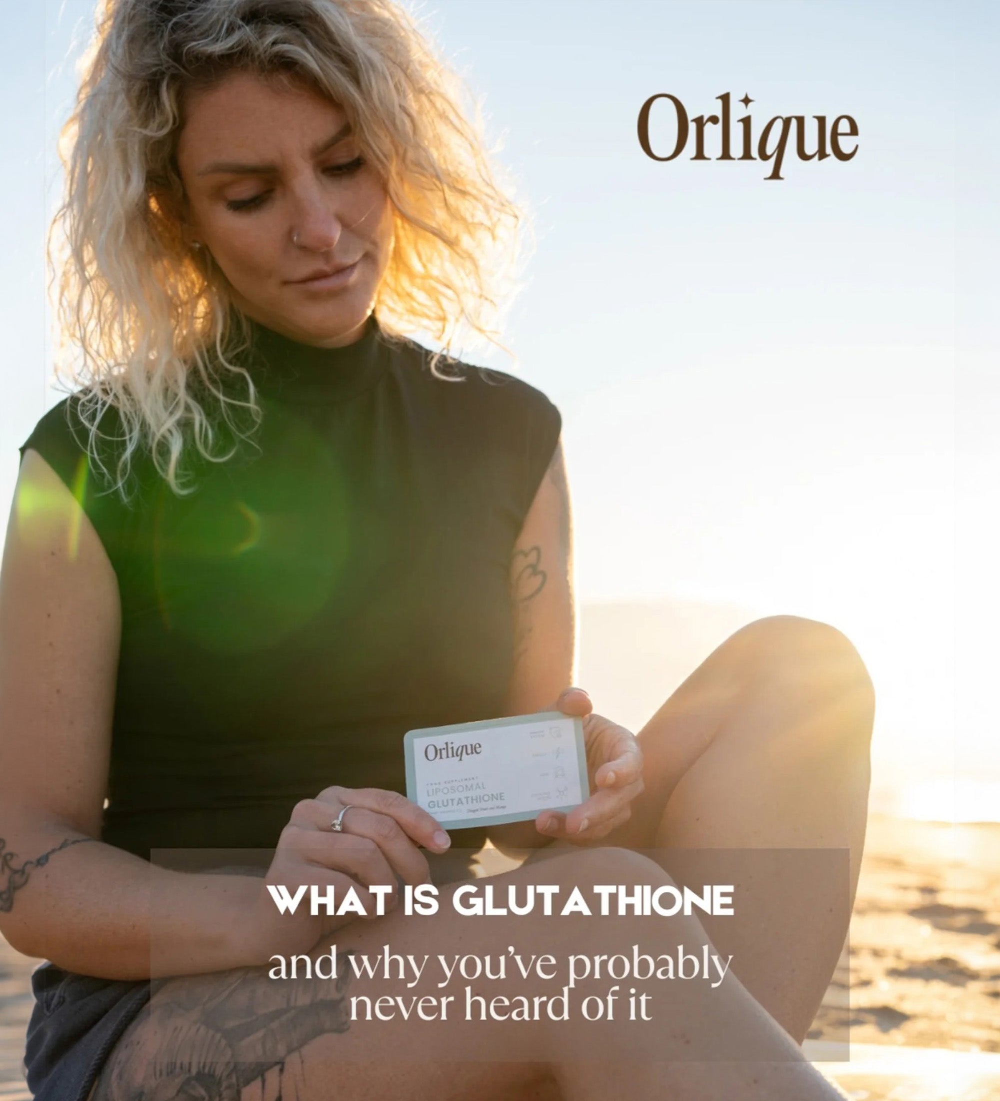 Skin &amp; Cellular Protection Liposomal Glutathione + Vitamin C | Orlique